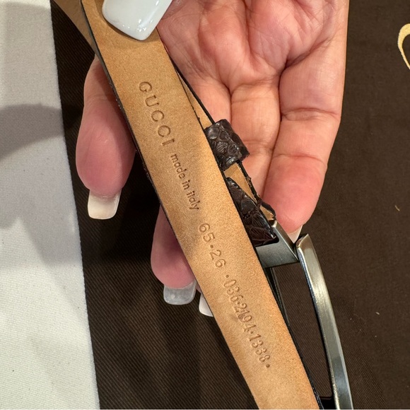 Authentic Gucci phyton leather belt main image 4